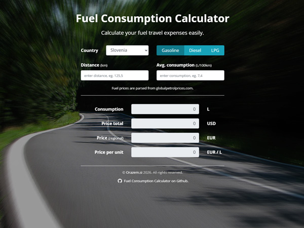 Fuel Consumption Calculator